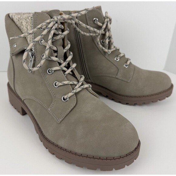 Jellypop Shoes - Jellypop Women's Memories Lace Up Boot, Light Gray, 10M, New